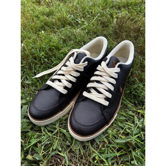 Polo Ralph Lauren Harold Dark Brown Leather Sneakers (8160807630SG) - Picture 7 of 7